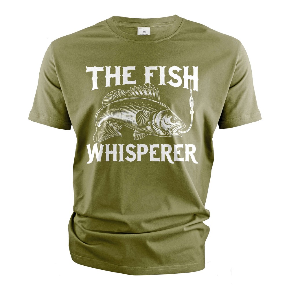 Men’s Fishing shirt Funny Fishing whisperer Grandpa dad Husband Father’s day tee