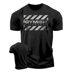 Summer fashion men’s muscle training letter print comfortable and breathable