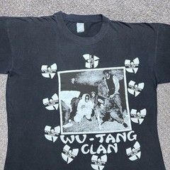 Vintage 1990s Wu Tang Clan 36 Chambers Of Death Promo Rap T-Shirt Sz L
