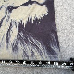 Manfinity Men’s M Beige Lion Crown Graphic Knit Round Neck Sleeveless T-Shirt