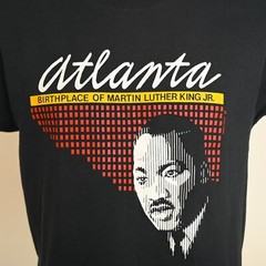 Vintage Original Atlanta Martin Luther King Jr. Black T-Shirt Size M