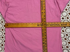 Vtg Retro Fruit Of The Loom Blank Pink T-Shirt Single Stitch USA L Cotton As Is
