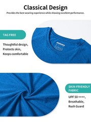 UPF50+ Men’s UV Skin Protection T-Shirts Long Sleeve Casual Beach Outdoor Shirts