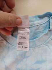 Size Small Mariah Carey colortone Rainbow Blue T-Shirt NEW SEE PHOTOS