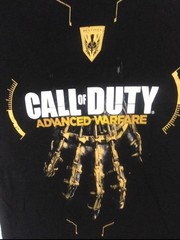 Mens/Boys Size Small 34-36 Black Call Of Duty Advanced Warefare Shirt
