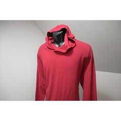 VRST Hooded Shirt Mens XL Red Long Sleeve Cotton Modal Stretch Excellent