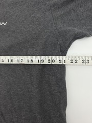 Nautica Competition T-Shirt Men Medium Gray Spell Out Tee. #43662