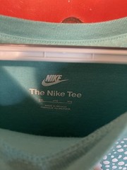 Nike Men’s Short Sleeve Crew Neck T-Shirt Size 3XL Teal Blue Swoosh Logo Cotton