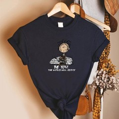Vintage Peanuts Pigpen Be You The World Will Adjust Funny Cartoon T shirt