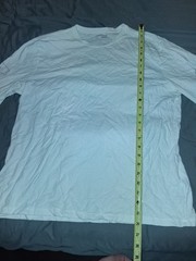 Calvin Klein Jeans Men’s White XL Long Sleeve Crew Neck Logo Graphic T-Shirt