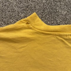 Yellow vintage 90s Prague Czech Republic embroidered graphic tee Size XL
