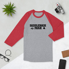SADDLEBACK PARK Logo on NEW Vintage MX Motocross Raglan Shirt TMPHOTOART