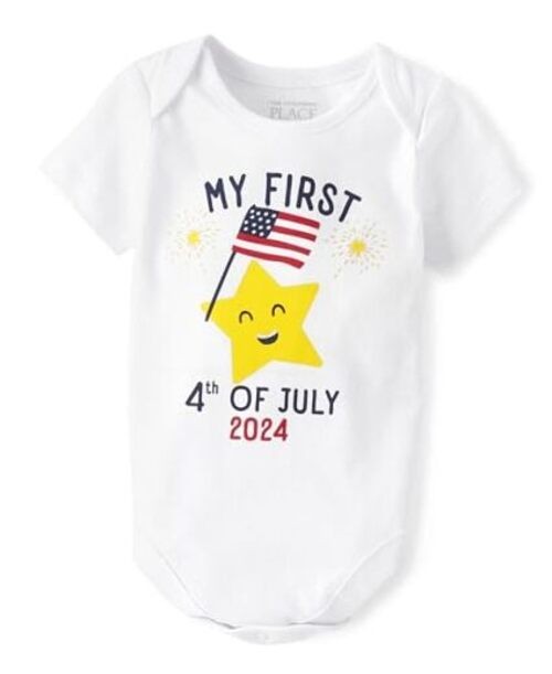 unisex-baby and Newborn All Holidays 9-12 Months My First Fourth of July 2024