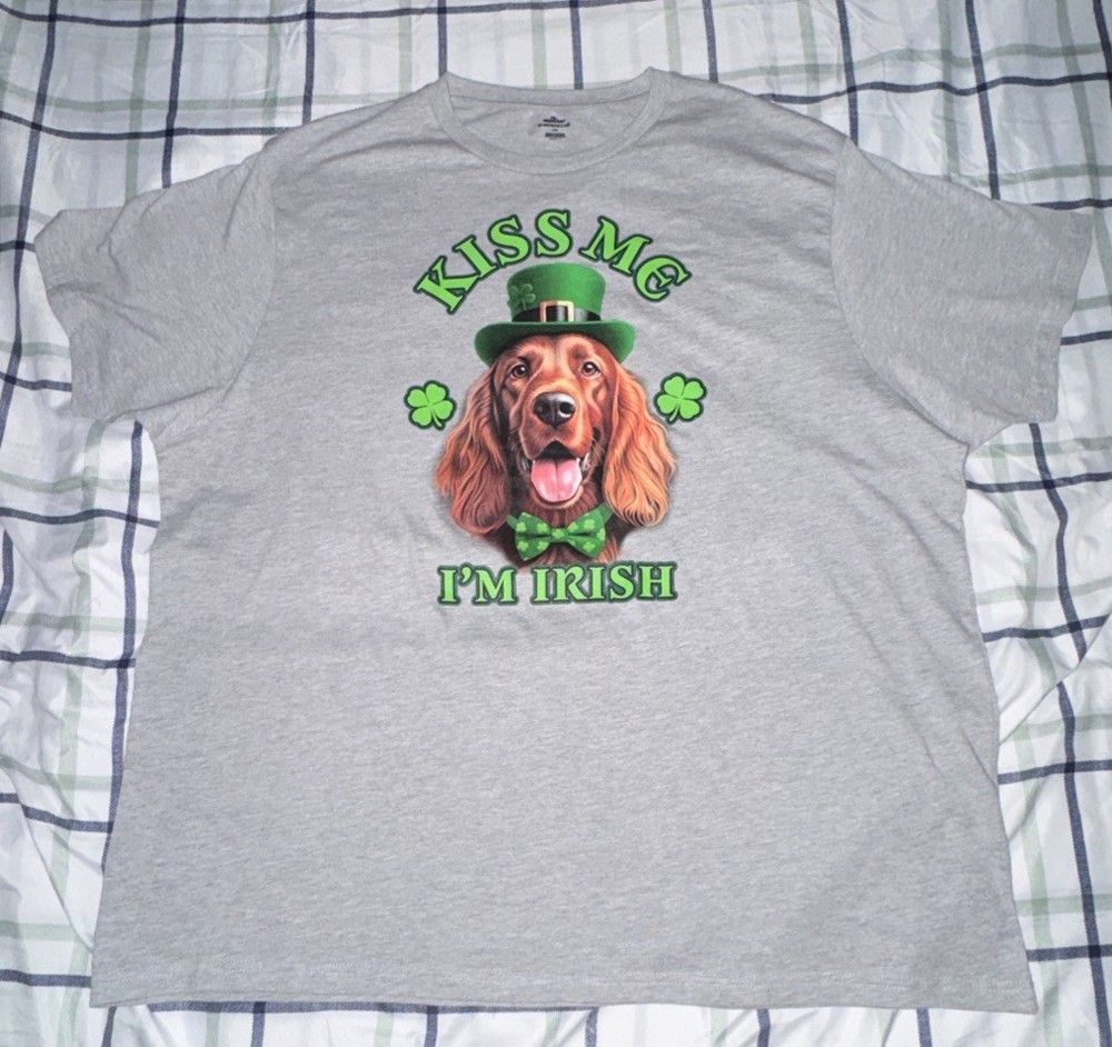 Way To Celebrate St Patrick’s Day T-Shirt Men Light Grey Size 2XL NWOT