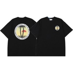 46Style RHUDE High Quality 100% Cotton Short Sleeve Men Women Polo T-Shirt S-2XL