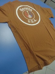 Official Licensed Beretta Tabacoo Brown Circle T Shirt Gun Pistol UK M / US S