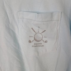 Comfort Colors Shirt Mens Large Blue Equian Symposium Kaiwah Island Long Sleeve