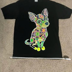 Yazbek Dog Black and Rainbow Tee T-shirt