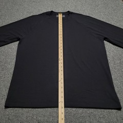 Public Rec Shirt Large Black Adapt Henley Casual Comfort Stretch Performance