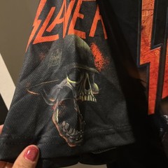 NWOT SLAYER Unholy Army T Shirt Size L This Not T Shirt Material. Satiny Soft.
