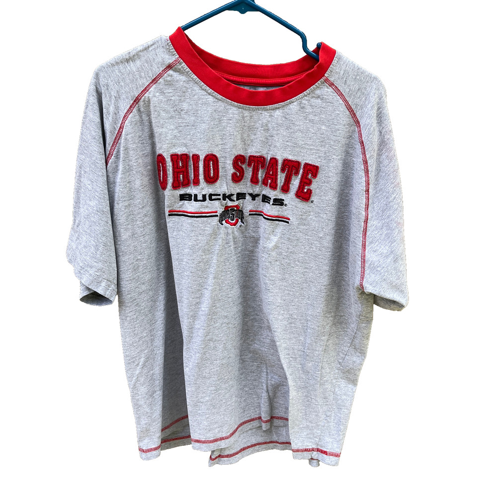 Pro Edge Ohio State Buckeyes Size XL Grey Red Black Men’s Pullover Shirt