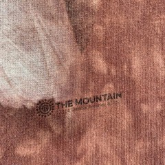 The Mountain T Shirt Mens Large Bald Eagle Burgandy Brown Tie Dye Graphic Nature