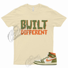 BUILT T Shirt for 1 High Celadon Sky J Light Olive Bright Mandarin Coconut Milk