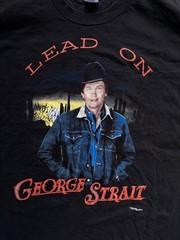VINTAGE 90s 1994 Jerzees Strait Lead On Tour T-Shirt Country Music Jerzees XL