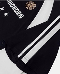 AELFRIC EDEN Contrast Color Stripe Soccer Jersey Mens Sz S Black/Wht NWT