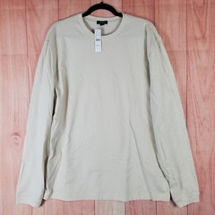 J Crew Shirt Mens Large Beige Cotton Tight Knit Relaxed Fit Workwear Outdoor
