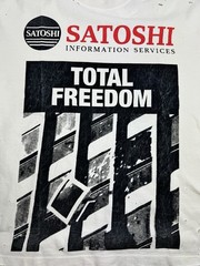Satoshi Nakamoto – Total Freedom T-Shirt Size: M