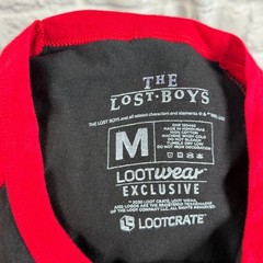 Lost Boys Men’s Raglan T-Shirt Medium Santa Carla Murder Capitol Vampires Loot