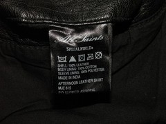 Men’s All Saints AFTERNOON LEATHER SHIRT jacket overshirt M (ref67) £99.99!!!!!