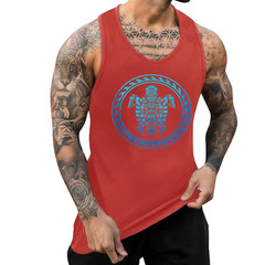 Hawaiian Tribal Sea Turtle Polynesian Symbol Tank Top