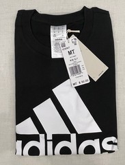 adidas Mens Big &Tall Medium Tall MT T-Shirt Top Black/White IC9347