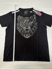 ¡Ay Güey! Men’s Lot of 5 Black Studded Graphic Print Crew Neck T-Shirt Size XL