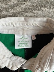 Vintage Heavyweight Rugby Shirt Harlequin Style Stitched Number Size 42” Chest