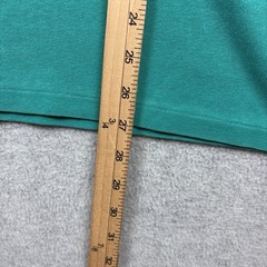Vintage Eddie Bauer Shirt Mens Large Teal Henley Long Sleeve Knit 80s 90s USA