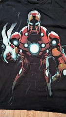 Vintage Marvel Iron Man Black Shirt Delta Pro Weight Y2K Sizez XL