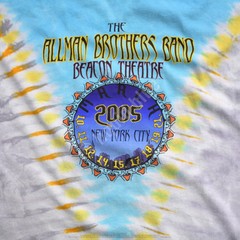 ALLMAN BROTHERS-FLYING PEACH-2 SDD TIE DYE T-SHIRT M-L-XL-2X Warren, Trucks