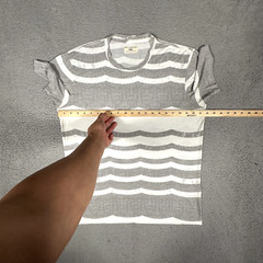 Sol Angeles Shirt Mens XL White Striped Casual Preppy Stretch Adult Made in USA