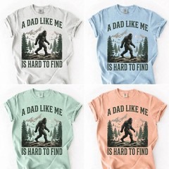 Funny Bigfoot Dad Gidan Tee Sasquatch Father Gift