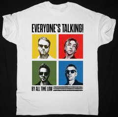 Rare All Time Low Everyone’s Talking White T Shirt All Size S-5XL KK520