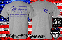 T-shirt,A Well Regulated Militia,The 2nd Amendment,Molon Labe,Gun Rights,DTOM
