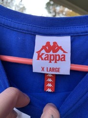Vintage Blue Kappa T Shirt Mens Size XL 100% Cotton Short Sleeve