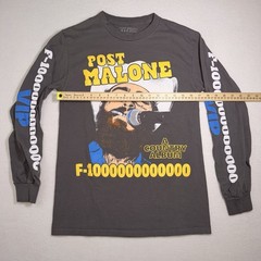 Post Malone F-1 Trillion VIP Long Sleeve Shirt Small 2024 Country Album Tee