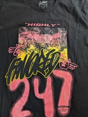 Outrank T-Shirt Men’s M Black Graphic Print 24/7 NWT