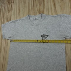 Vintage Bad Boy Club T Shirt Large Gray Single Stitch Double Sided Graphic