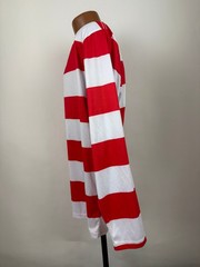 Wheres Waldo Shirt Adult Large Halloween Costume Cosplay Red White Striped Wally
