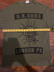UK Subs shirt vintage Exploited GBH Damned Cock Sparrer Sham 69 Clash Germs punk